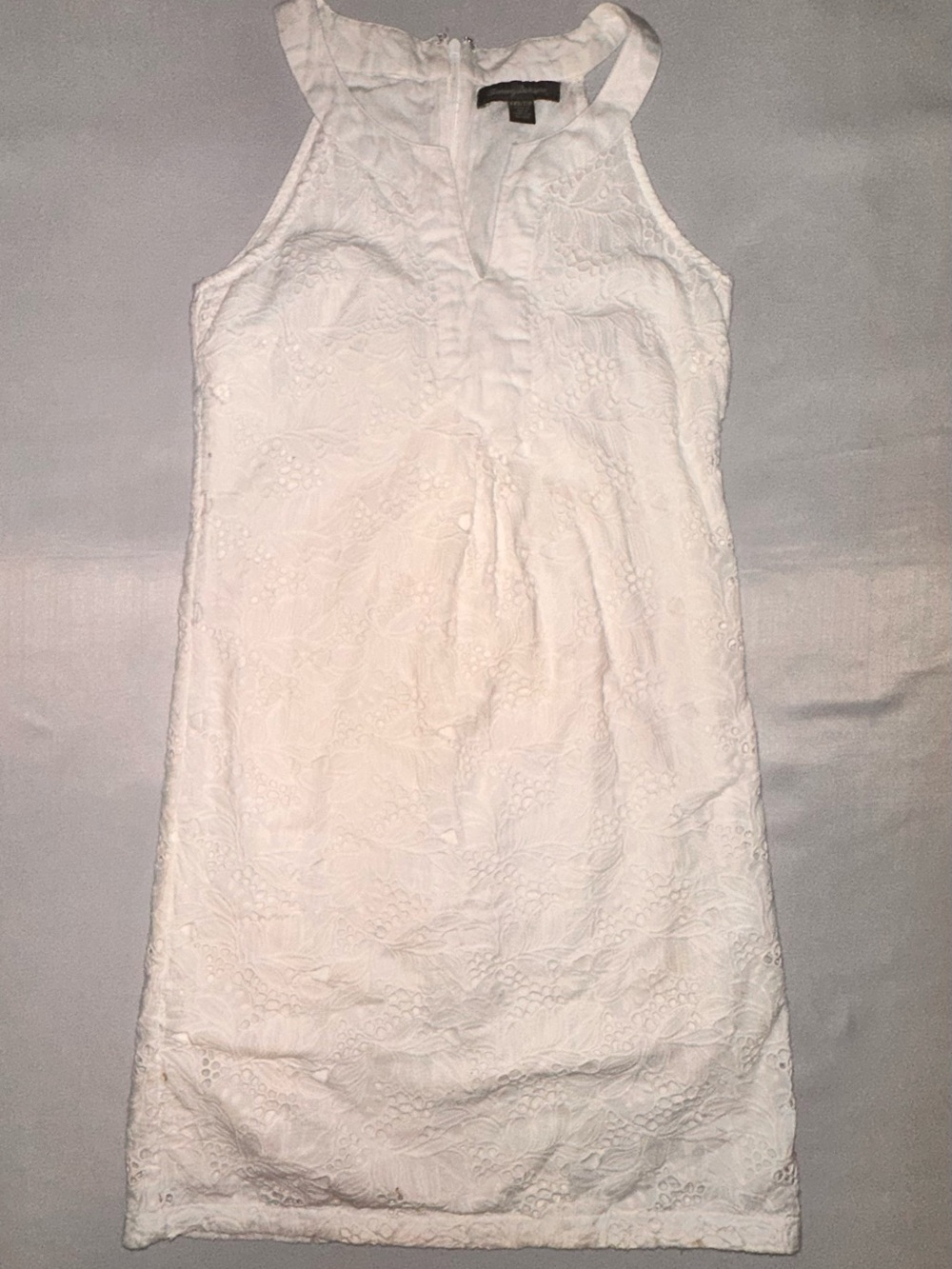 Tommy Bahama White Lace Halter Shift Dress
